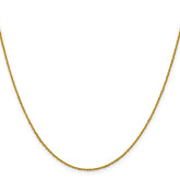 14K 1mm Sparkle Singapore Chain
